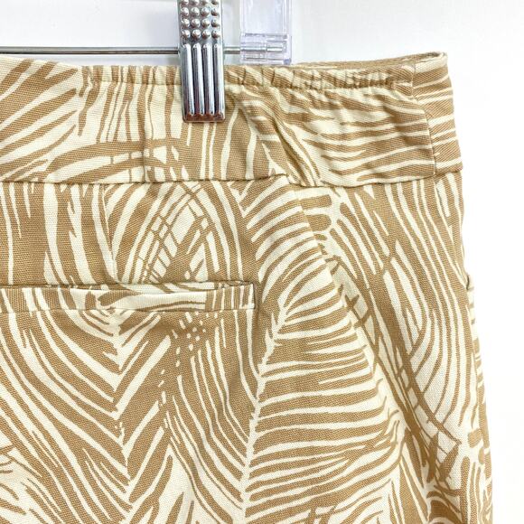 Talbots Capri Pants Womens Petite Size 20WP Brown Elastic Waist W Signature - Picture 3 of 12